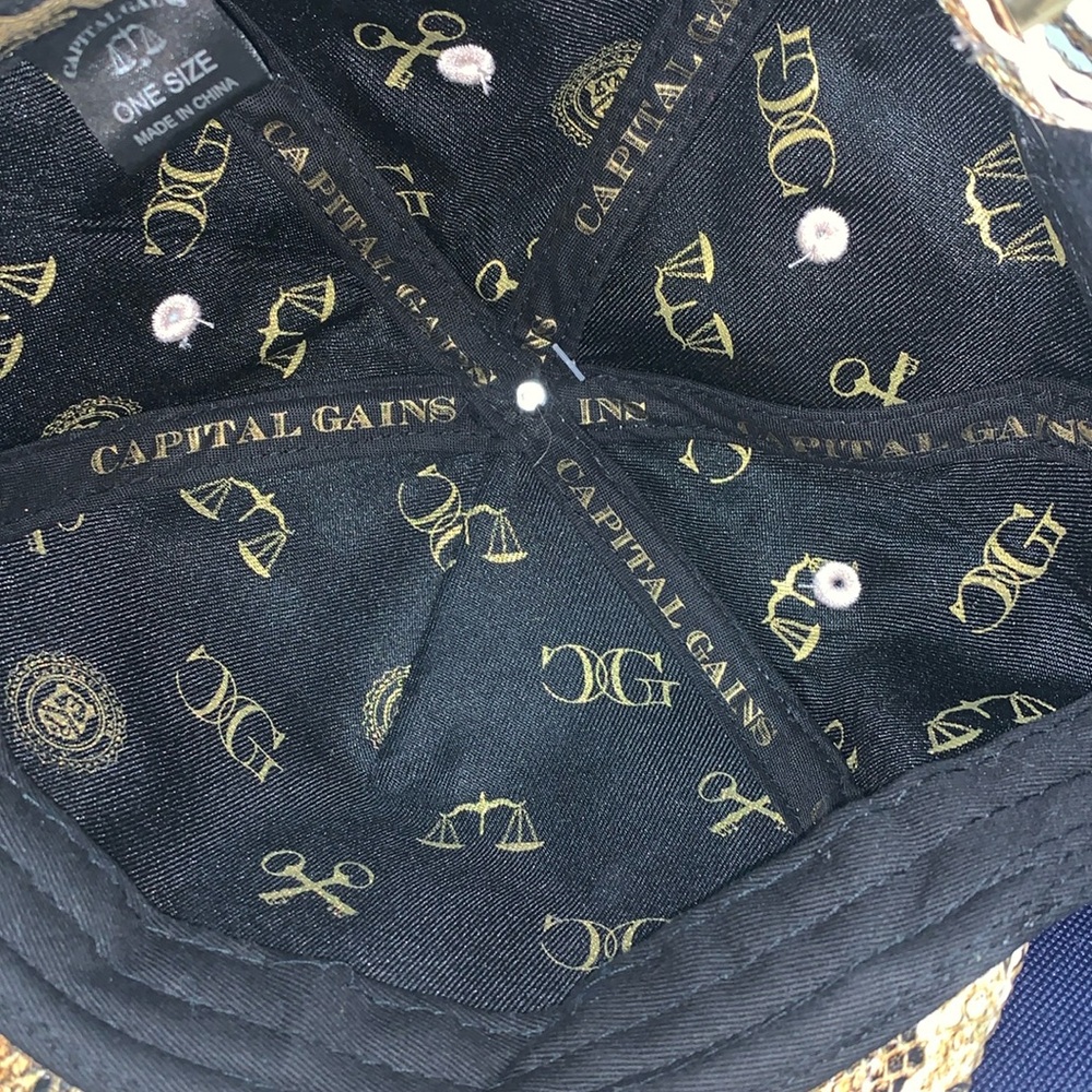 Capital Gains Python Cap Grey And Tan Leather Men… - image 6